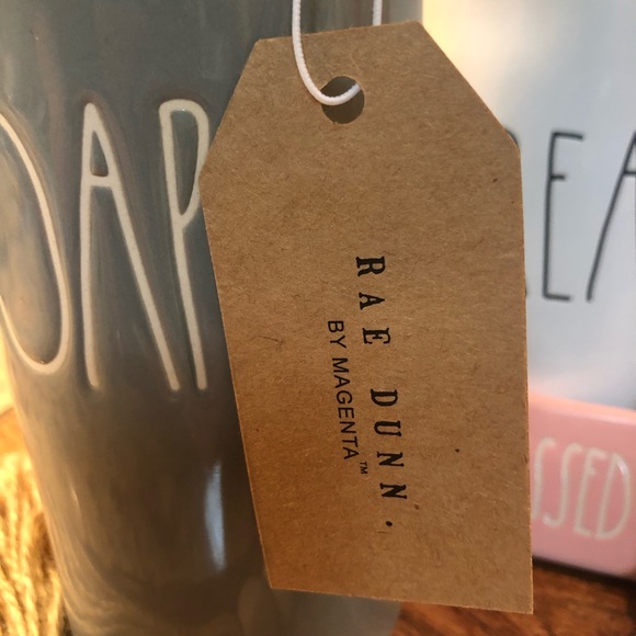 Rae Dunn Magenta Ceramic SOAP Dispenser Pump Bottle Jar - Picture 3 of 6